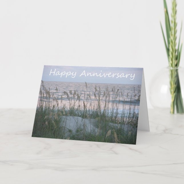 Happy Anniversary Seaside - To Mom and Dad Card (Front)