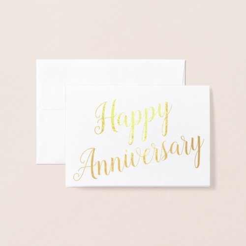 Happy Anniversary Special Occasion Custom Greeting Foil Card
