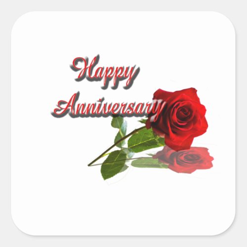 Happy Anniversary Square Sticker