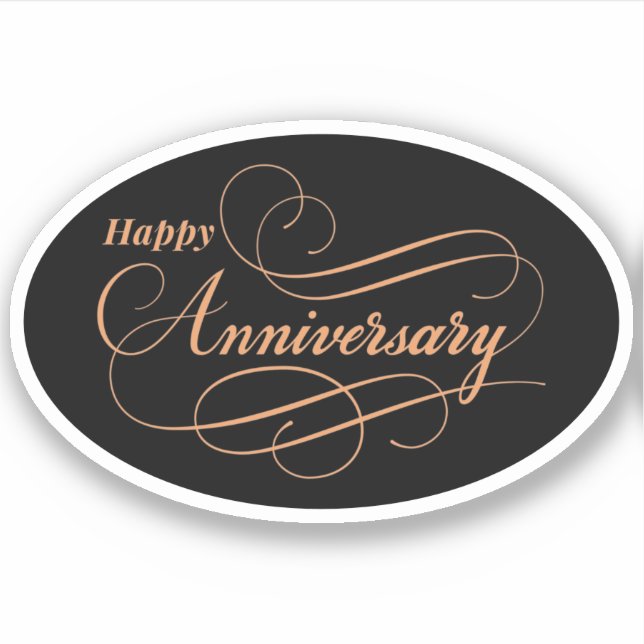 Happy Anniversary Sticker (Front)