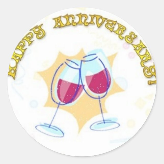 Happy Anniversary Stickers (Front)