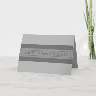 happy anniversary stripe card