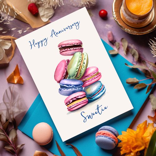 Happy Anniversary Sweetie  Cookie Pun Card