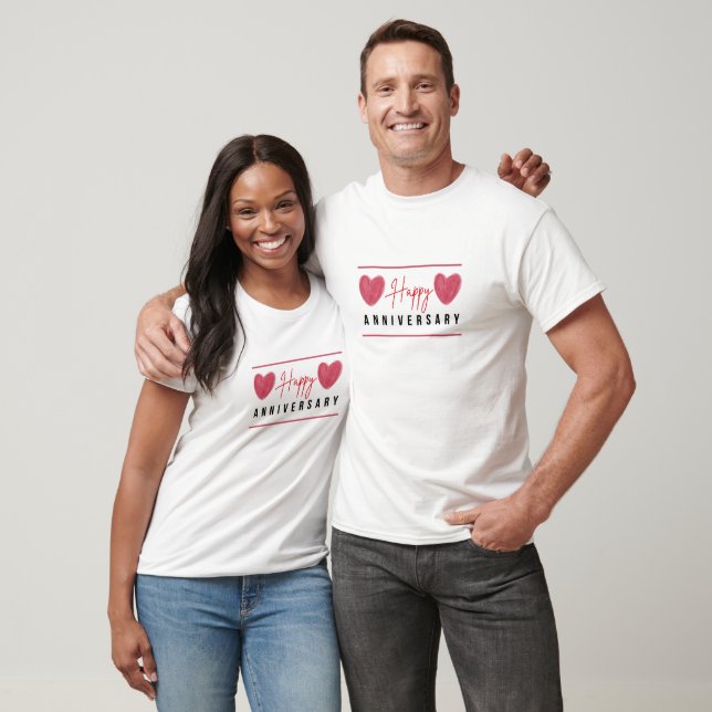 Happy Anniversary T-Shirt – Romantic Gift for Coup (Unisex)
