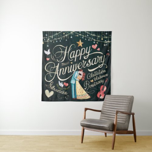 Happy Anniversary  Tapestry