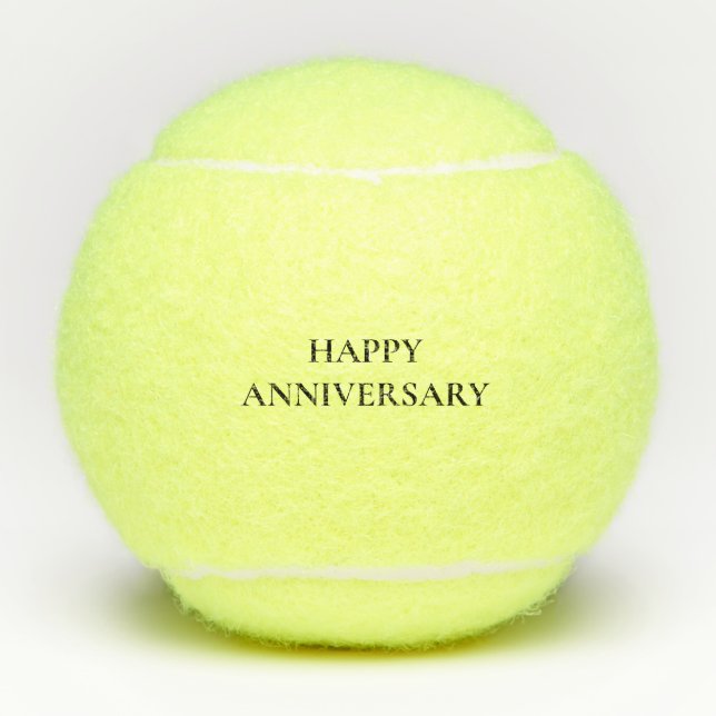 Happy Anniversary Tennis Balls (Front)
