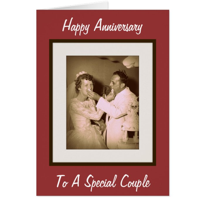 Happy Anniversary To A Special Couple Greeting Card