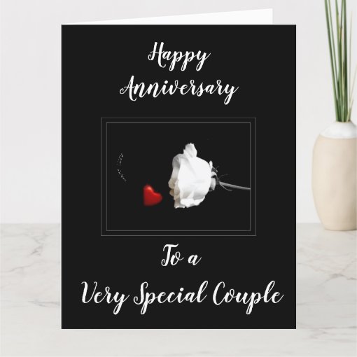 HAPPY **ANNIVERSARY** TO A *VERY SPECIAL COUPLE* CARD | Zazzle