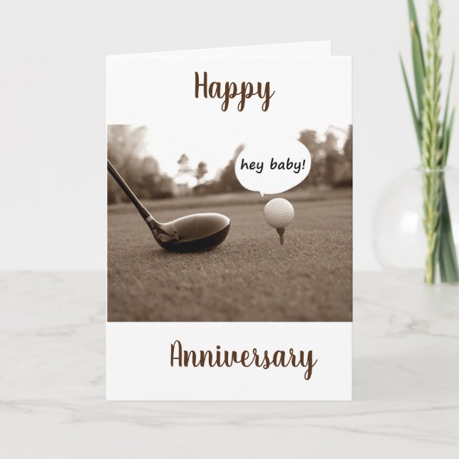 HAPPY ANNIVERSARY TO MY ***FAVORITE GOLFER*** CARD (Front)