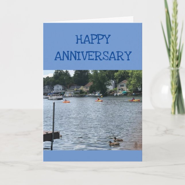 HAPPY "ANNIVERSARY" TO MY *FAVORITE KAYAKER* CARD (Front)