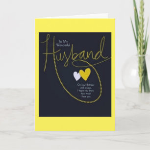 HAPPY ANNIVERSARY TO **MY HUSBAND** HOLIDAY CARD