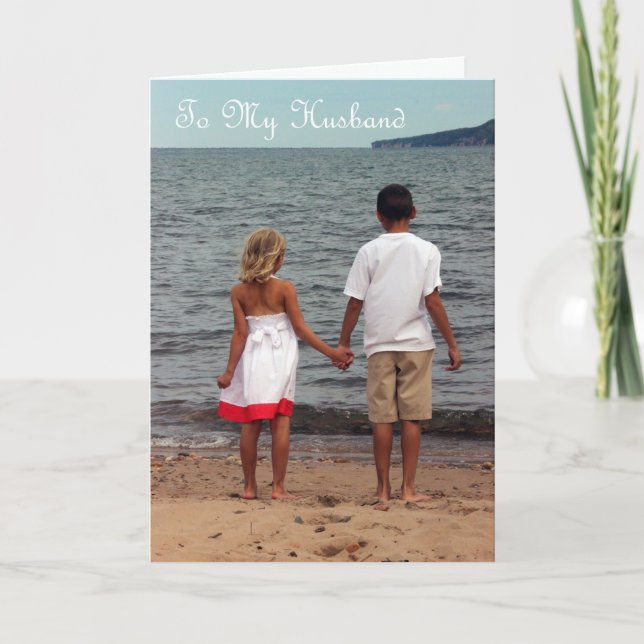 Happy Anniversary To My Husband - Love Of My Life Card (Front)