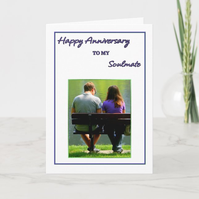 Happy Anniversary to my Soul Mate Card (Front)