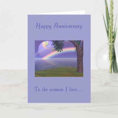 Happy Anniversary, To The Woman I Love Card