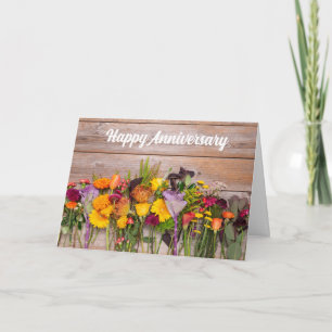 **HAPPY ANNIVERSARY TO WIFE OR HUSBAND** CARD