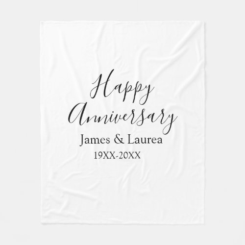 Happy anniversary wedding name date year simple mi
