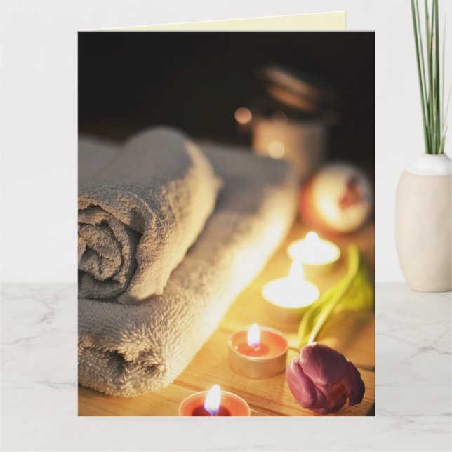HAPPY ANNIVERSARY WIFE HUSBAND MASSAGE GREETING  CARD (Front)