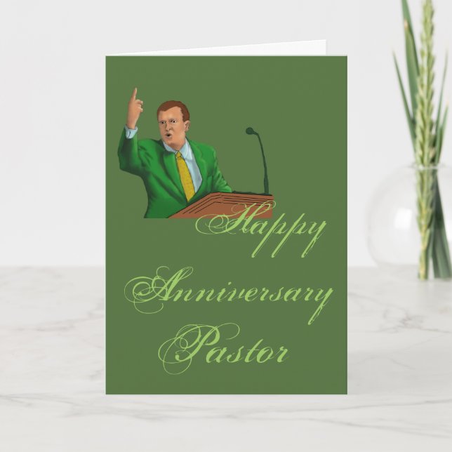 Happy Annivrsary Pastor Card (Front)