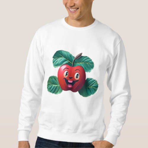 Happy Apple Funny Apple Sweatshirt