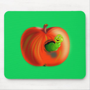 Happy Apple Mouse Pad