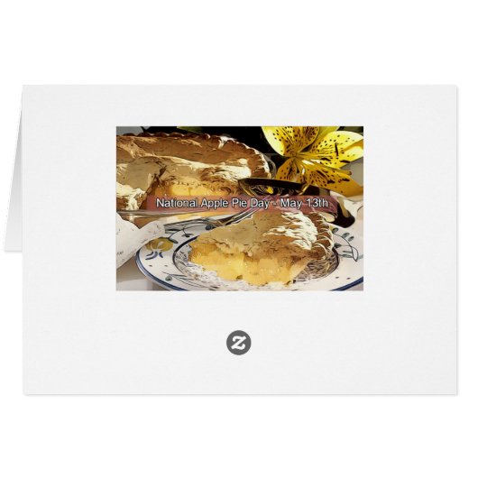 Happy Apple Pie Day Recipe Card (Back Horizontal)