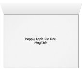 Happy Apple Pie Day Recipe Card (Inside Horizontal (Bottom))