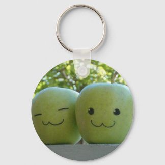 Happy apples keychain