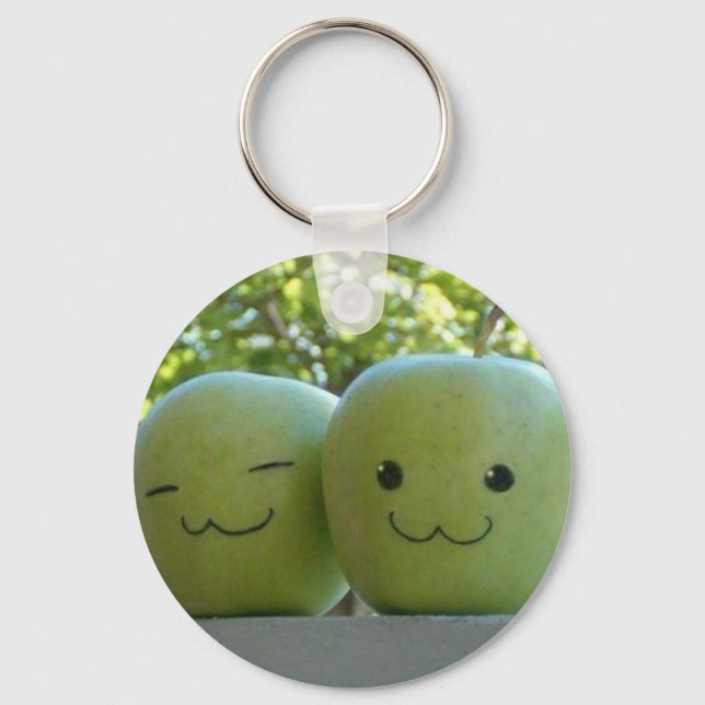 Happy apples keychain (Front)