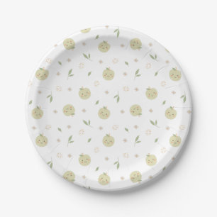 Happy Apples Pattern - Paper Plates