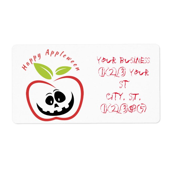 Happy Appleween Jack O'lantern Thunder_Cove Label (Front)