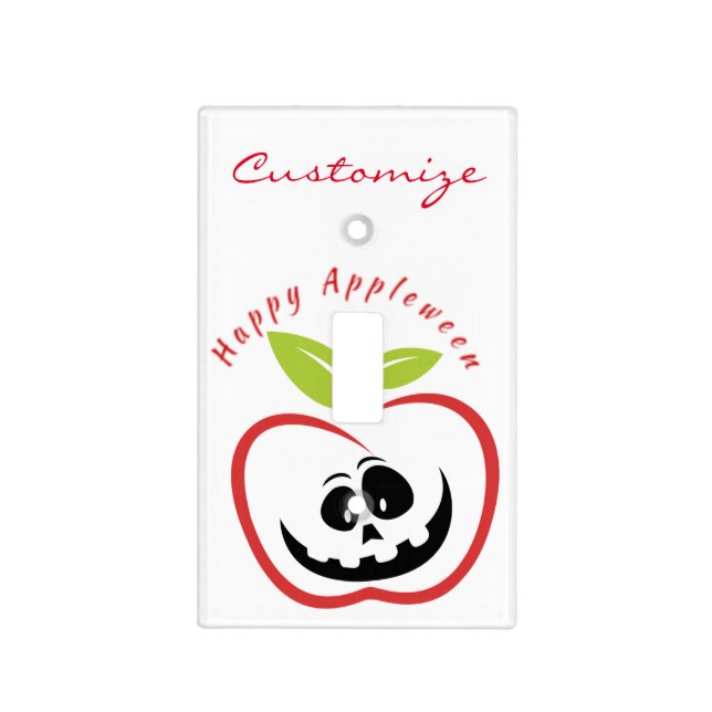 Happy Appleween Jack O'lantern Thunder_Cove Light Switch Cover (Front)
