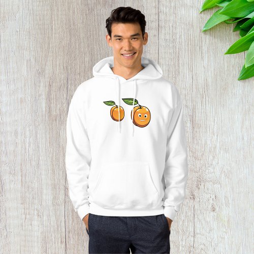 Happy Apricot Mens Hoodie