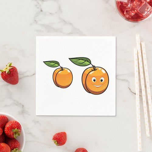 Happy Apricot Paper Napkins