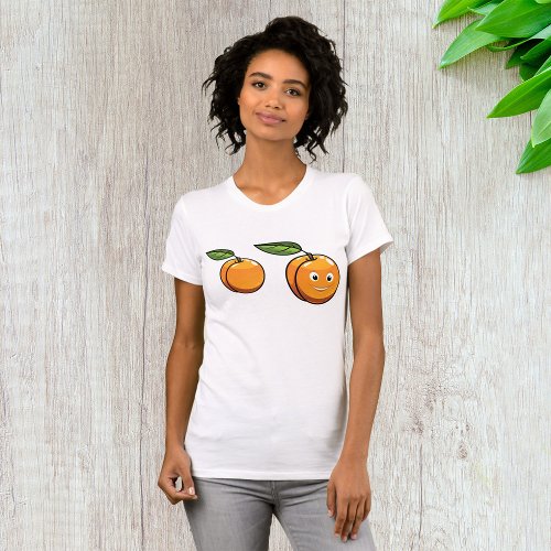 Happy Apricot Womens T_Shirt