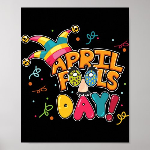 Happy April Fools Day Funny Joker April Fools Poster