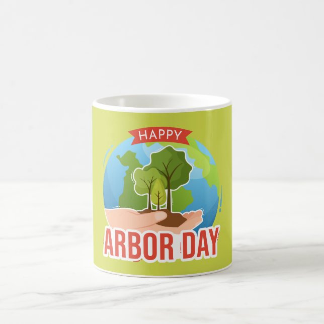 Happy Arbor Day Coffee Mug (Center)