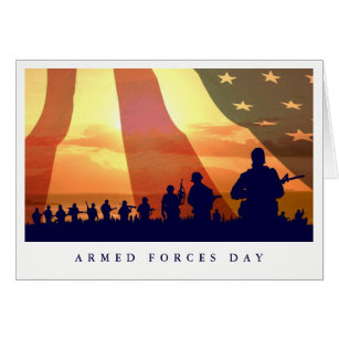 Happy Armed Forces Day Custom Greeting Cards