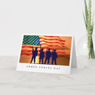 Happy Armed Forces Day Custom Greeting Cards