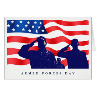 Happy Armed Forces Day. US Patriotic Card