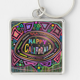 Happy Art: "Happy California" Keychain