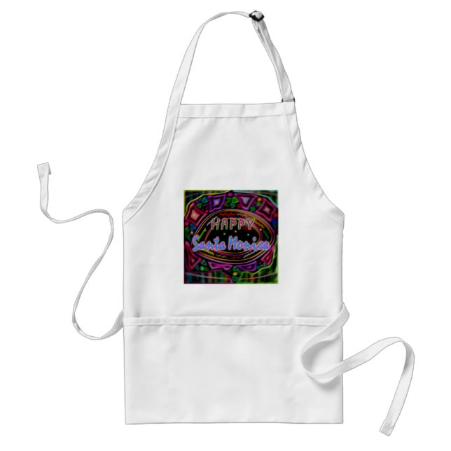 Happy Art: "Happy Santa Monica" Apron (Front)