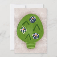 Happy Artichoke Greeting Card