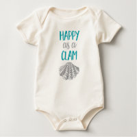 Happy as a Clam Baby Bodysuit