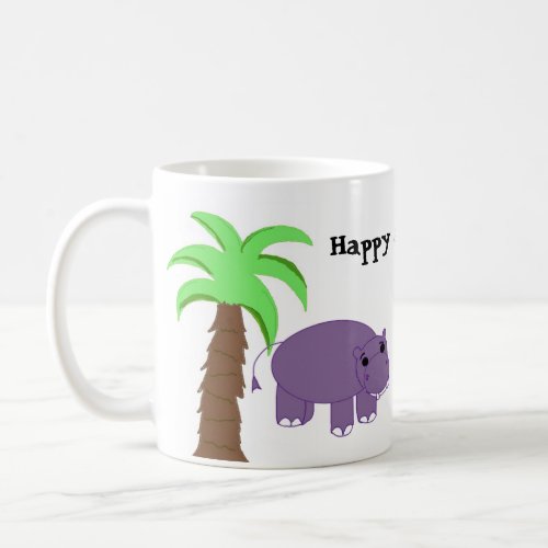 Happy as a Hippo Coffee Mug