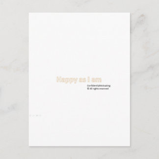Happy as I am Postcard