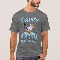 Happy As Seagull With French Fry Funny Bird Watche