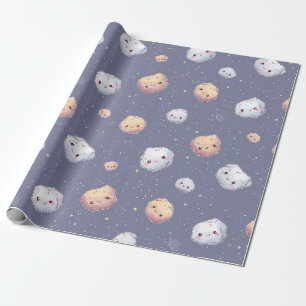 Happy Asteroid Wrapping Paper