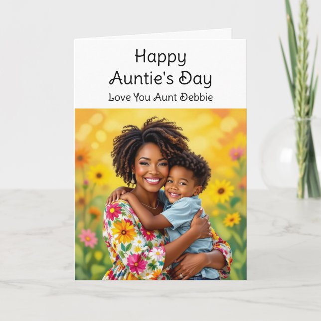 Happy Auntie's Day | Fourth Sunday of July  Card (Front)