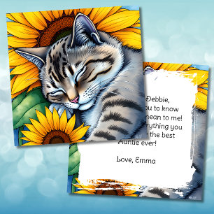 Happy Auntie's Day Note to Aunt Card