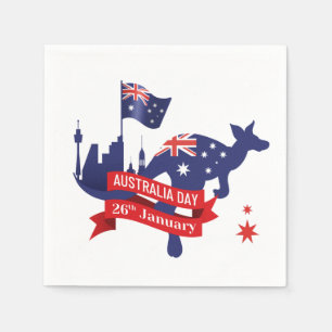 Happy Australia Day 26th January Napkins